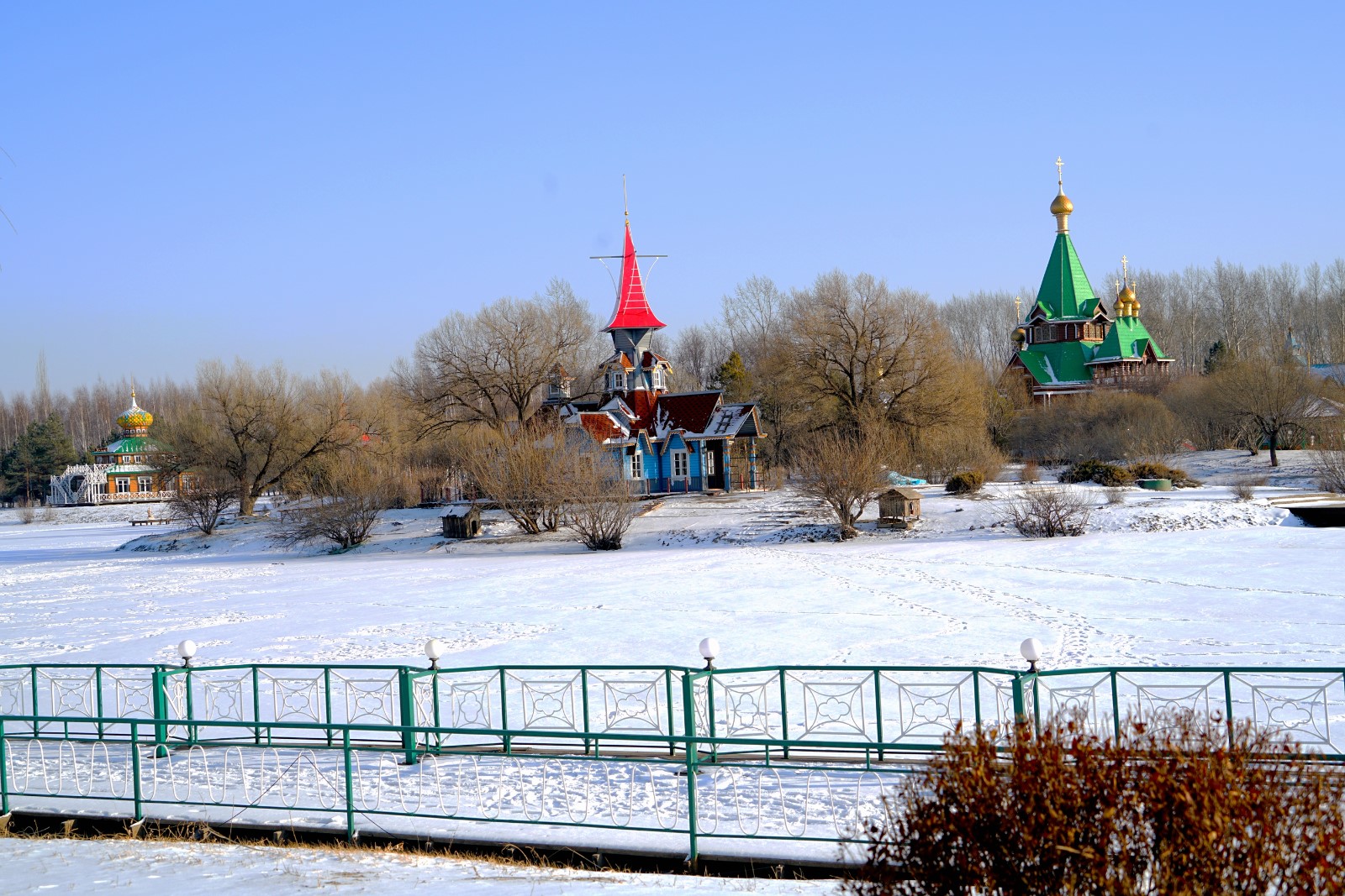 科学网伏尔加庄园冬景2019（8）：俯瞰庄园