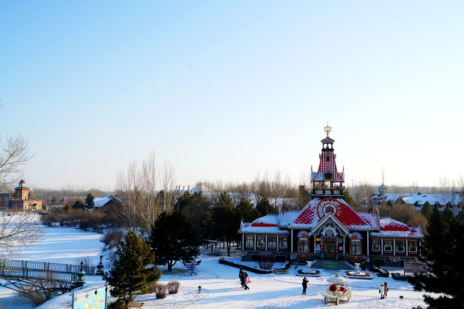 科学网伏尔加庄园冬景2019（8）：俯瞰庄园
